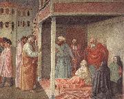 MASOLINO da Panicale Healing of the Cripple and Raising of Tabatha Sweden oil painting artist